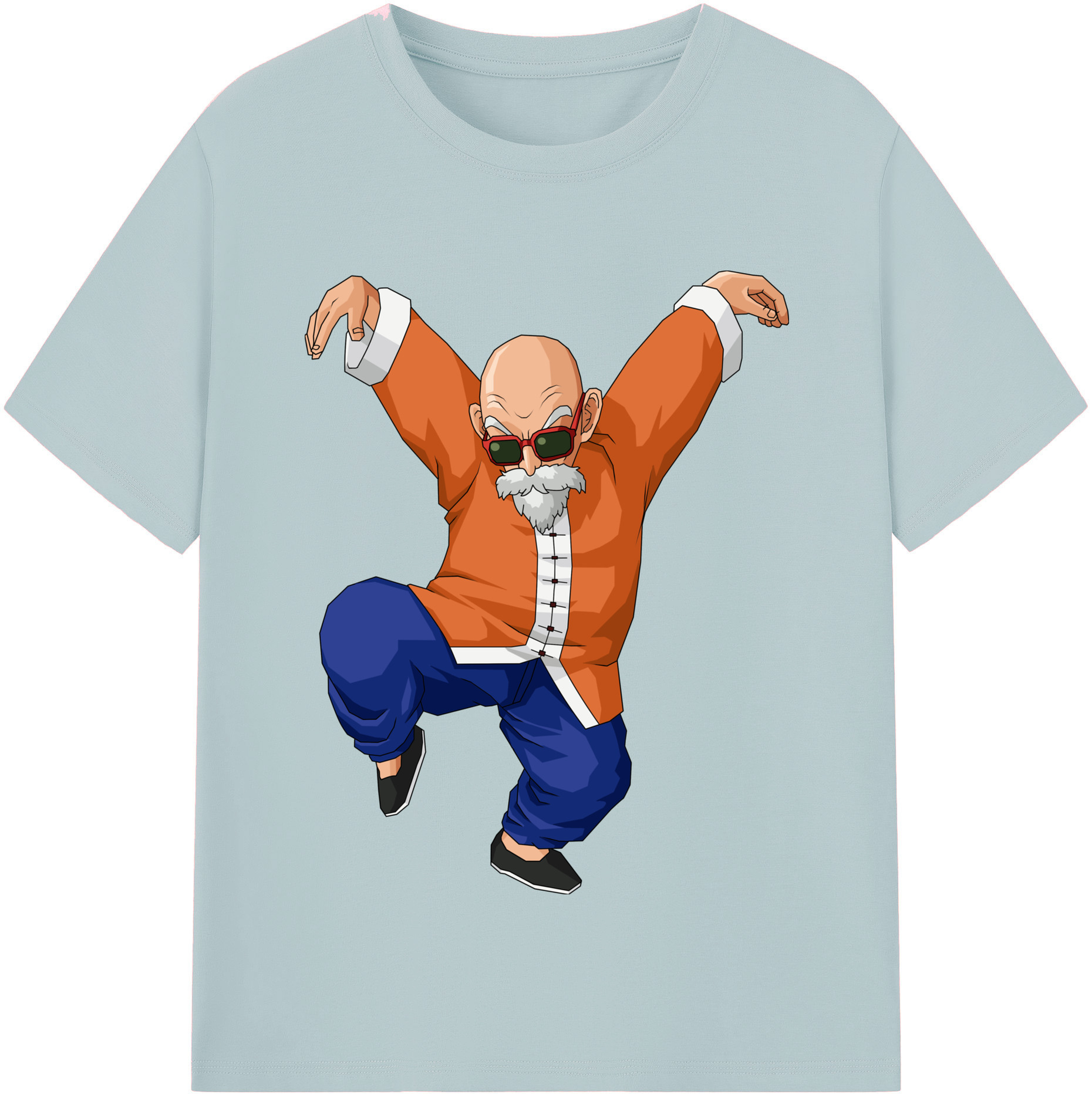 （画像用） ドラゴンボール 亀仙人（かめせんにん） DRAGON BALL Master Roshi Kame Sennin 綿100％半袖Tシャツ（フロントプリント）